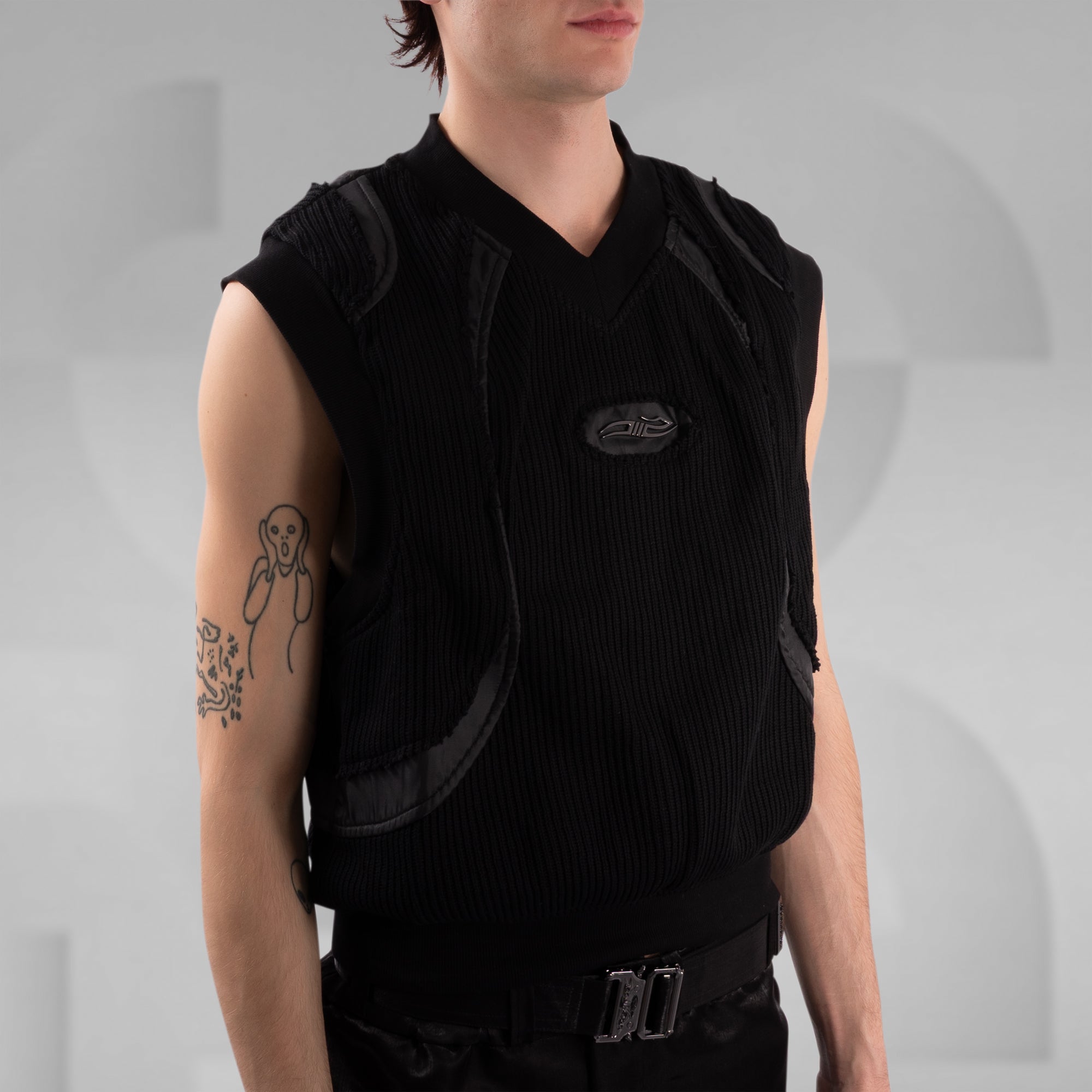 Experimental Knit sweater vest