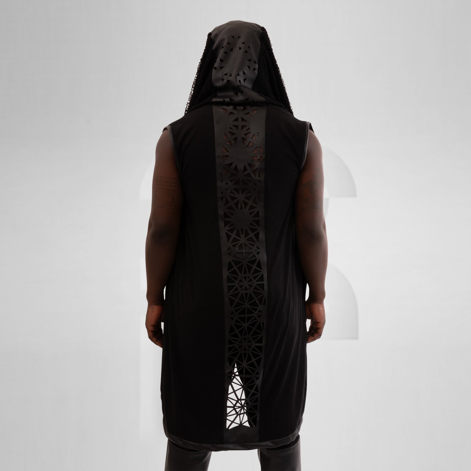 Laser-Cut Hooded Vest