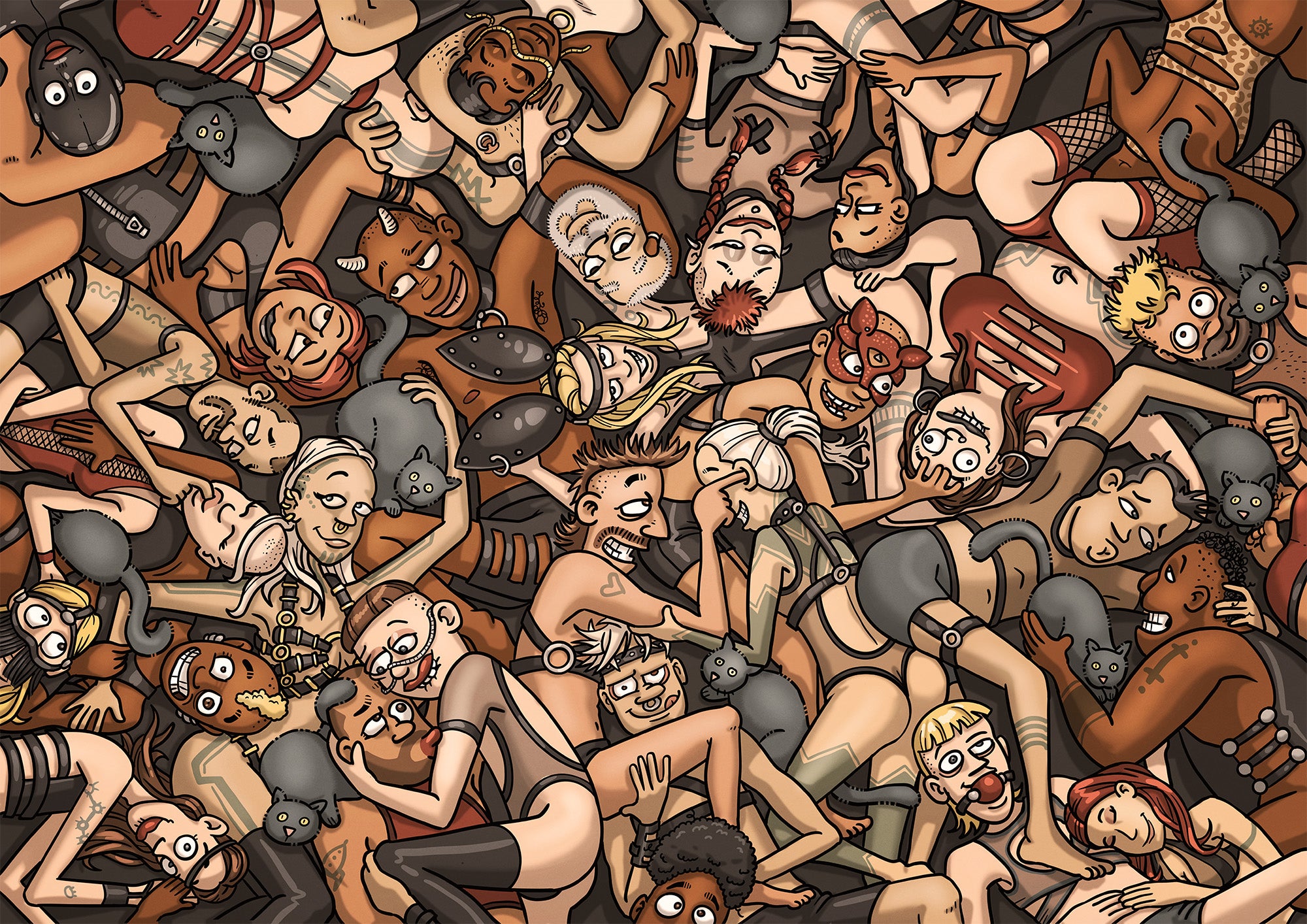 "THE LOVEFEST" – One-of-a-Kind A0 Artwork (Framed)