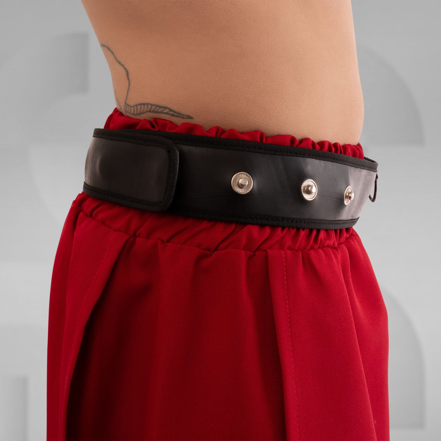 Waterproof Vegan Belt Bag by Kalinoor - crafted from 100% recycled rubber, with waterproof zippers, anti-spy lining, and multiple pockets for secure storage.