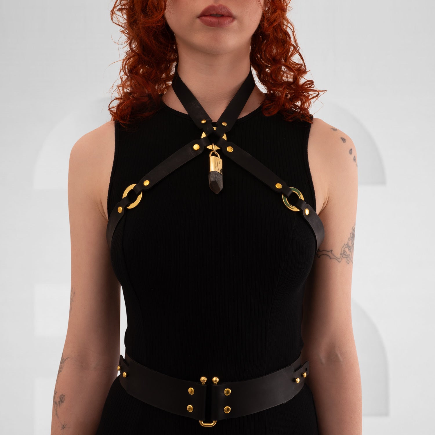 Sophistication meets mythical Elegance with this unisex harness.