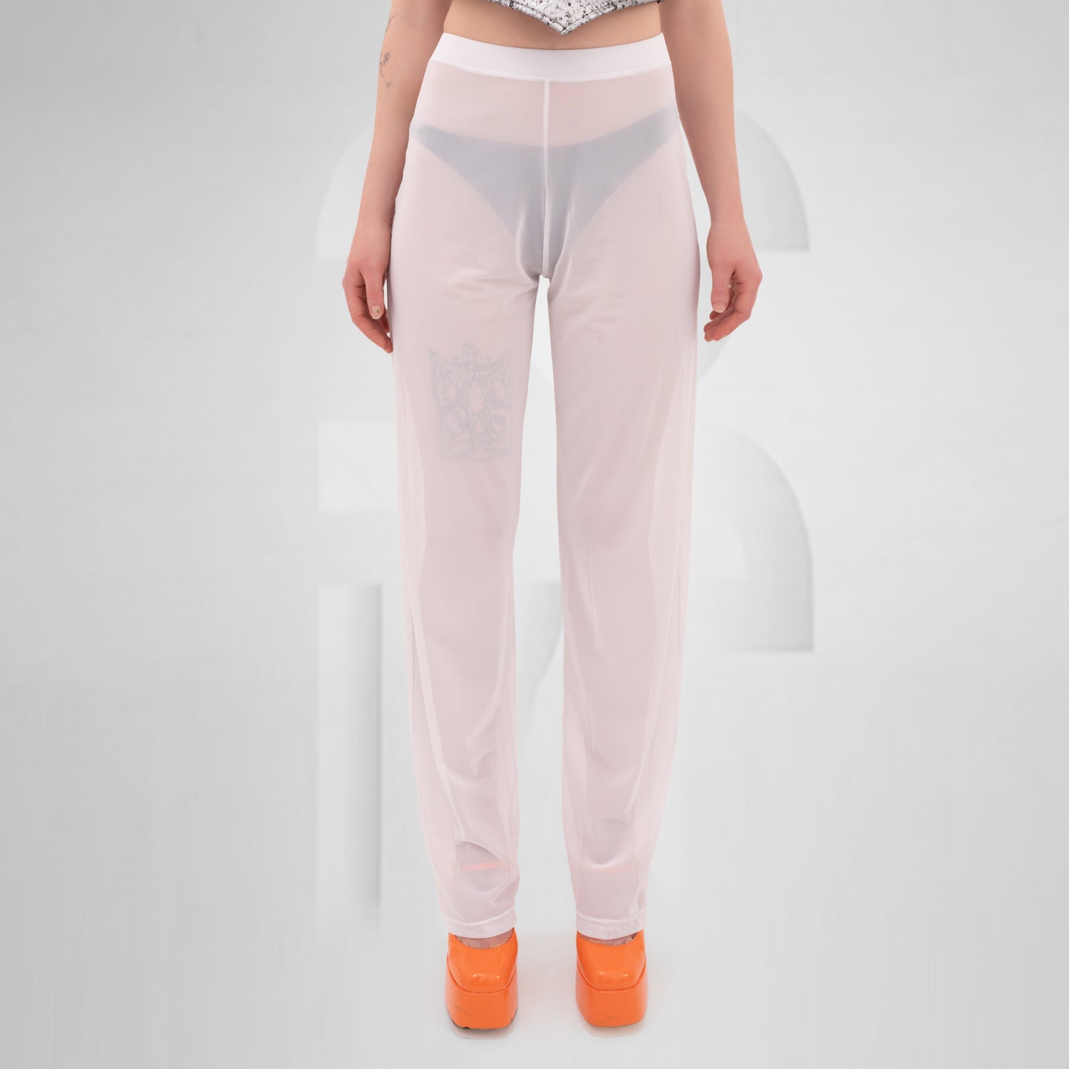 Unisex Mesh Trousers White