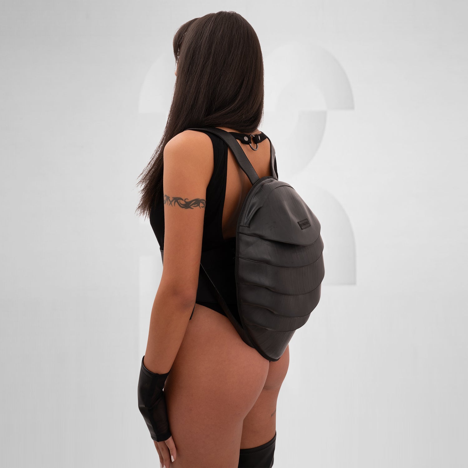 Faux Leather Anti-Spy Backpack