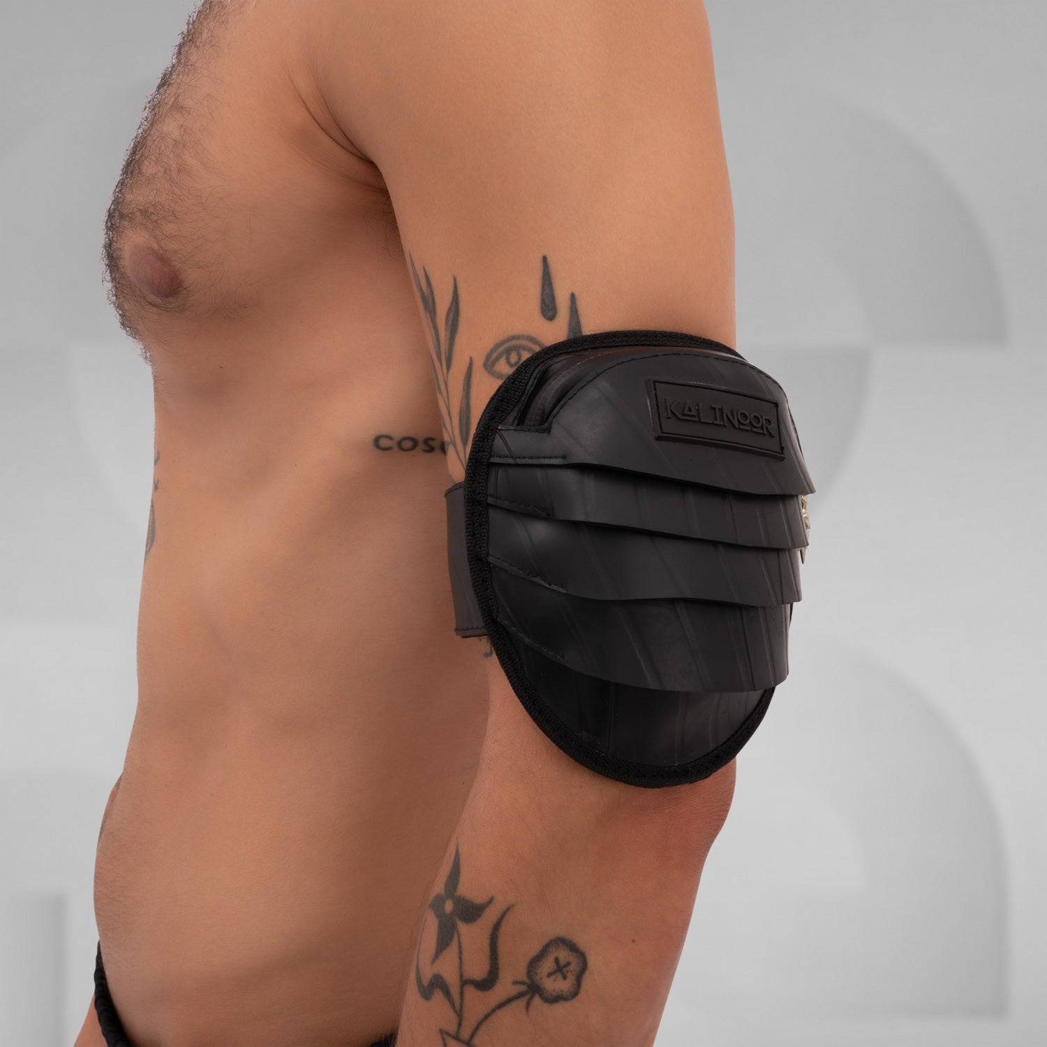 Rubber Arm & Leg Bag by Kalinoor made of 100% rubber, waterproof zipper, hidden pocket, and adjustable arm and leg straps for ultimate versatility.