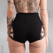Berlin-Style Jersey Hotpants with Vegan Leather Details - Fashion with an Edge