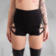 Berlin-Style Jersey Hotpants with Vegan Leather Details - Fashion with an Edge