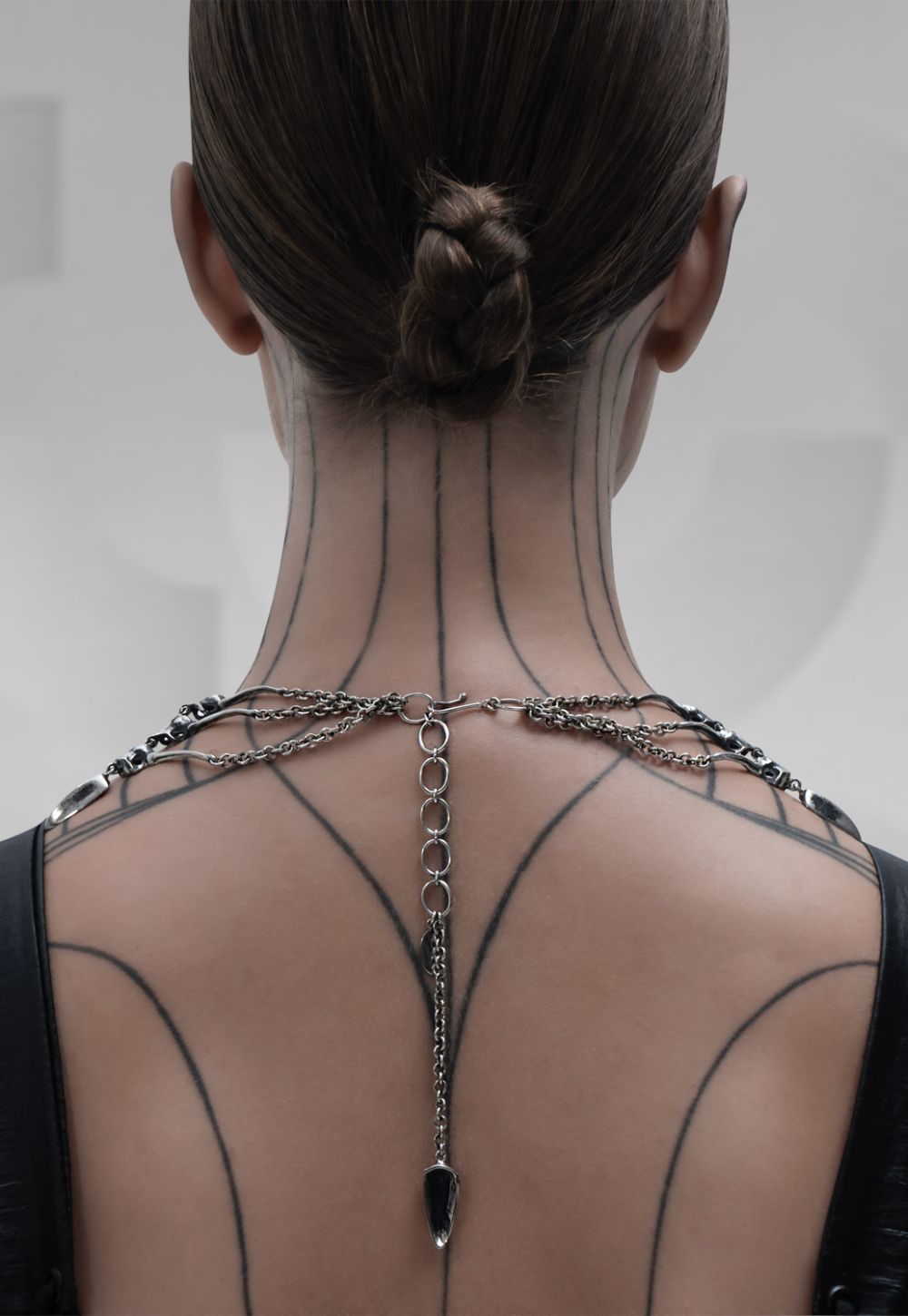 Centipede Web Necklace