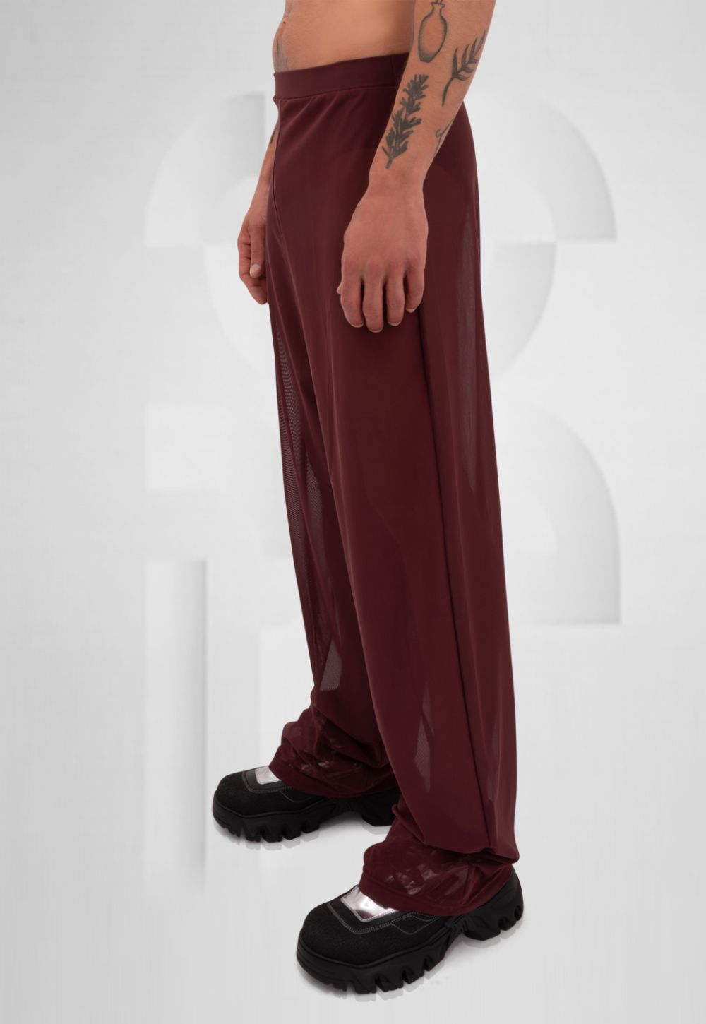 CODE Mesh Long Pants – Red