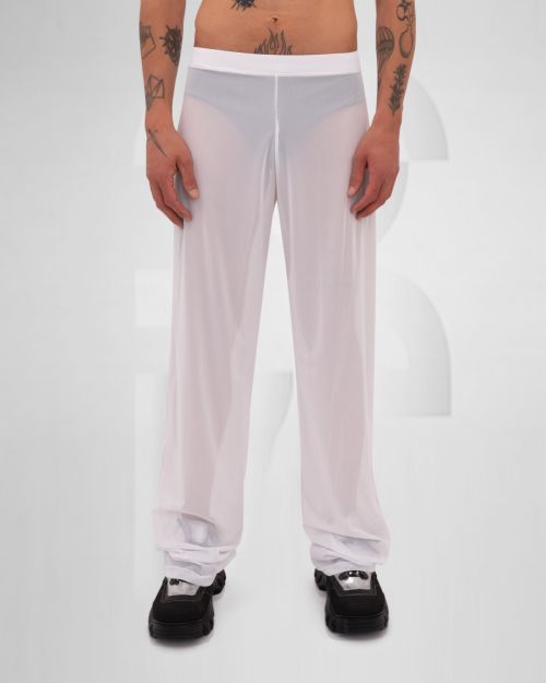 CODE Mesh Long Pants – White